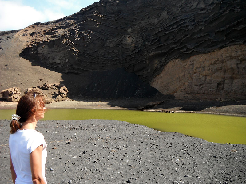 Lanzarote lagune verte el golfo