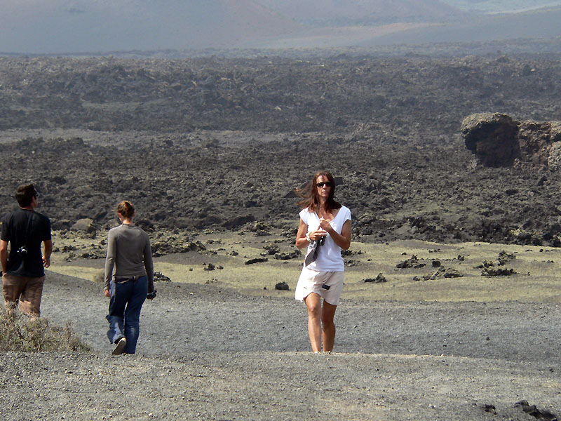 volcan tinajo cratere
